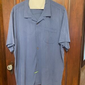 Tommy Bahama Blue Casual Button Down Shirt XXL Excellent Condition